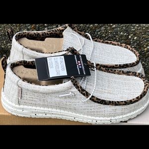 Hey Dude Shoes Womens White Pieced 